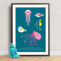 Sea Creatures Giclee Print A2 And A3, thumbnail 1 of 7