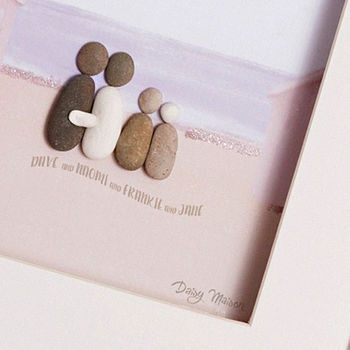 Personalised 'Life's A Beach' Family Pebble Picture, 3 of 3