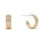 18ct Gold Plated Hoop Earrings With Gift Box, thumbnail 2 of 4