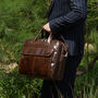 Vintage Look Leather Briefcase, thumbnail 5 of 12