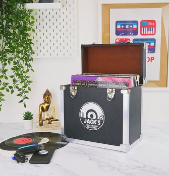Personalised Vinyl Record Storage Case, 6 of 12