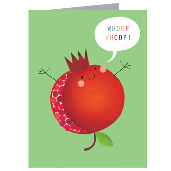 Mini Pomegranate Greetings Card, 2 of 4