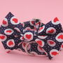 Red Hearts On Navy Dog Bow Tie, thumbnail 8 of 11