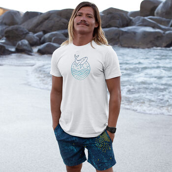 Illustrated Whale Cotton Tee, 4 of 7