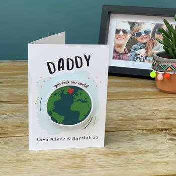 Father's Day Card With You Rock My World Wobbler, 6 of 6