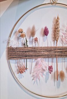 Blush, Dried Flower Hoop, 3 of 3