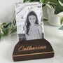 Personalised Carved Wooden Photo Holder, thumbnail 3 of 12