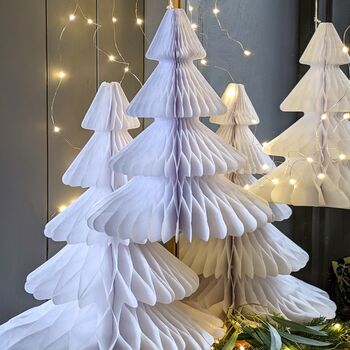 White Honeycomb Paper Christmas Tree By The Danes | notonthehighstreet.com