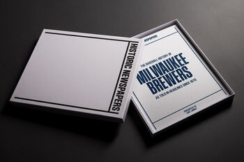 Milwaukee Brewers Personalised Gift Baseball Newspaper History Book, 3 of 10