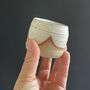 Espresso Cups In Natural Toasty Glaze Patterns, thumbnail 5 of 12