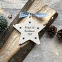 Personalised Baby's First Christmas 2023 Ceramic Star, thumbnail 2 of 6