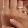 Alhambra Sterling Silver Twisted Ring, thumbnail 3 of 6