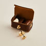 Personalised Leather Cufflink Pouch, thumbnail 4 of 8