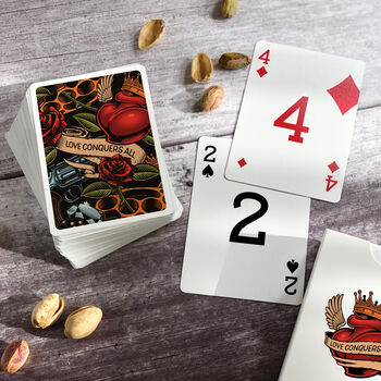 Tattoo Themed Poker Playing Cards, 9 of 12