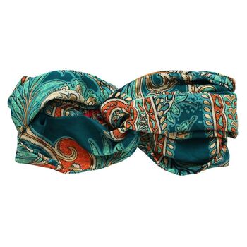 'Aspen/Orla' Turquoise Paisley Headband, 6 of 6