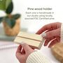 2025 Wavy Desk Calendar With Wooden Holder, thumbnail 7 of 10