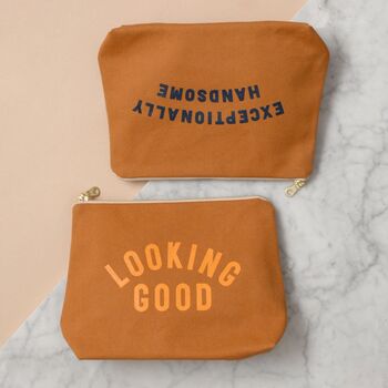 ‘Looking Good’ Men's Canvas Wash Bag, 8 of 12