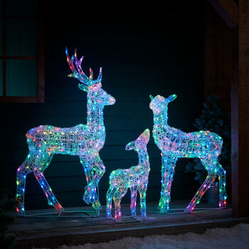 Twinkly Smart LED Light Up Christmas Reindeer Family, 5 of 12