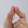 Sterling Silver Tiny Bat Wing Drop Earrings, thumbnail 7 of 12