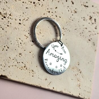 You Are Amazing Motivational Keyring, 2 of 4