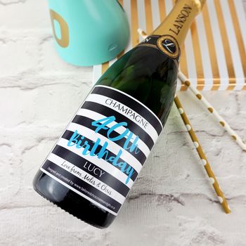 New Home Personalised Champagne/Prosecco Label, 2 of 3