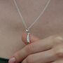 Sterling Silver Peapod Charm Necklace, thumbnail 2 of 5