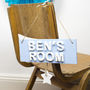 Personalised Children's Room Sign Name Plaque With Star, thumbnail 1 of 3