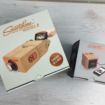 Smartphone Projector And Brown Speaker Gift Set, 6 of 6