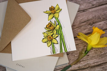 Daffodil Greetings Card, 3 of 6