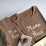 Personalised Mommy And Me Gift Set, New Mom Gift, Matching 2pcs Set And Zip Romper , Perfect For Mother's Day, Baby Shower, thumbnail 7 of 12