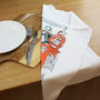 Tea Towel Personalised With Coat Of Arms In Full Colour, thumbnail 1 of 7