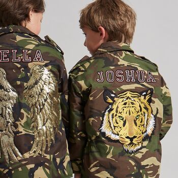 Big Tiger Personalised Kids Camo Jacket, 2 of 6