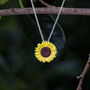 Sunflower Yellow Pendant Necklace, thumbnail 1 of 4
