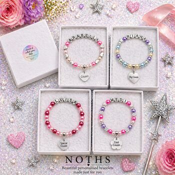 Personalised Cousin Bracelet Birthday Gift Keepsake, 2 of 12