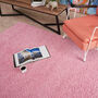 The Rugs Plain Pink Shaggy Rug, thumbnail 3 of 10