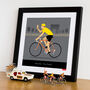 Personalised Tour De France Print, Yellow Jersey, thumbnail 7 of 8