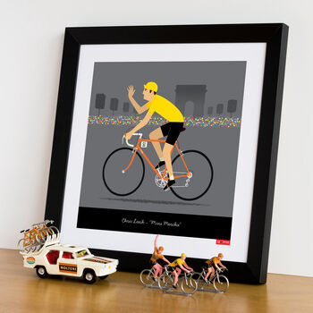 Personalised Tour De France Print, Yellow Jersey, 7 of 8