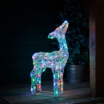 Twinkly Smart LED Outdoor Acrylic Christmas Fawn Figure, 5 of 12