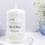 Personalised 1st Christmas As Mr And Mrs Candle, thumbnail 4 of 5