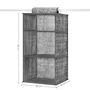 Set Of Two Hanging Wardrobe Organisers Storage Shelves, thumbnail 7 of 8