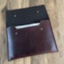 Personalised A5 Chocolate Brown Leather Travel Wallet, thumbnail 4 of 9