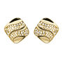 Square Wave Clip On Earrings, thumbnail 1 of 4