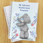 Personalised Me To You Teacher A5 Notebook – Tatty Teddy Gift For End Of Term, thumbnail 1 of 3