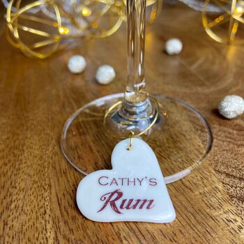 Personalised Rum Glass Charm, 3 of 3