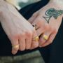 Gold Plated Orange Gemstone Ring For Men, thumbnail 10 of 12