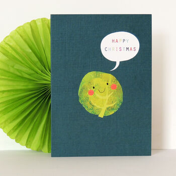 Brussel Sprout Christmas Card, 4 of 5
