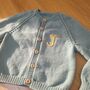 Hand Knitted And Embroidered Initials Cardigan, thumbnail 7 of 7
