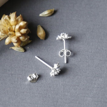 Sterling Silver Enlightened Lotus Studs, 5 of 6