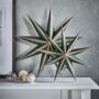 Handmade Green Nine Point Paper Star, thumbnail 1 of 3