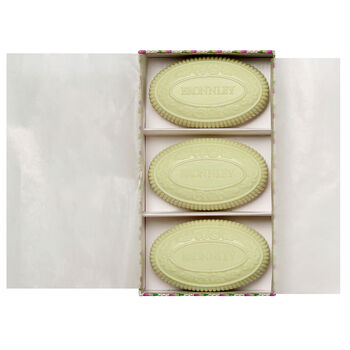 Mother's Day Luxury Gift Box: Bronnley English Fern – Three Soaps, Hand Cream And Ceramic Soap Dish, 5 of 8